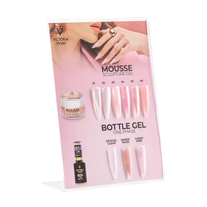 Mousse und Bottle Gel Display