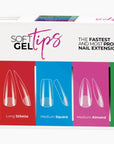SOFT GEL TIPS Long Coffin 500 Stk.