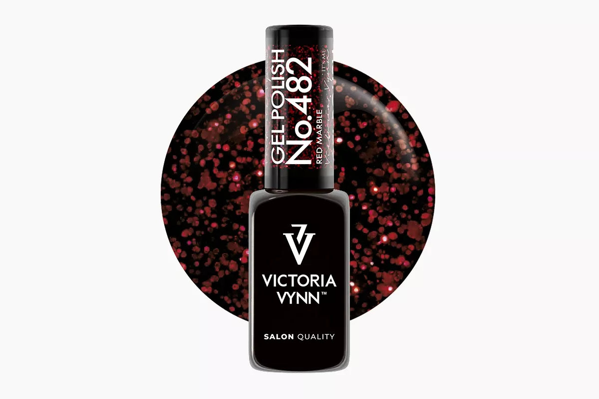 GEL POLISH 482 Red Marble 8 ml